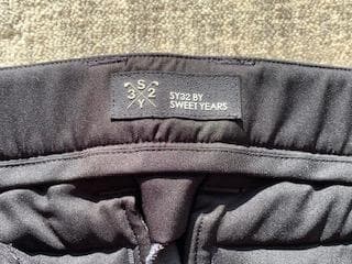 SY32 裏起毛 ストレッチ ブラッシュピンストライプパンツ　SYG-23A47