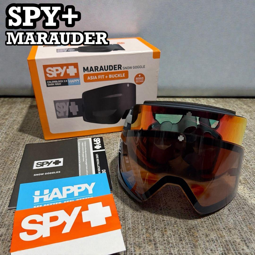 【極美品】SPY MARAUDER ゴーグル ASIAFIT+BUCKLE