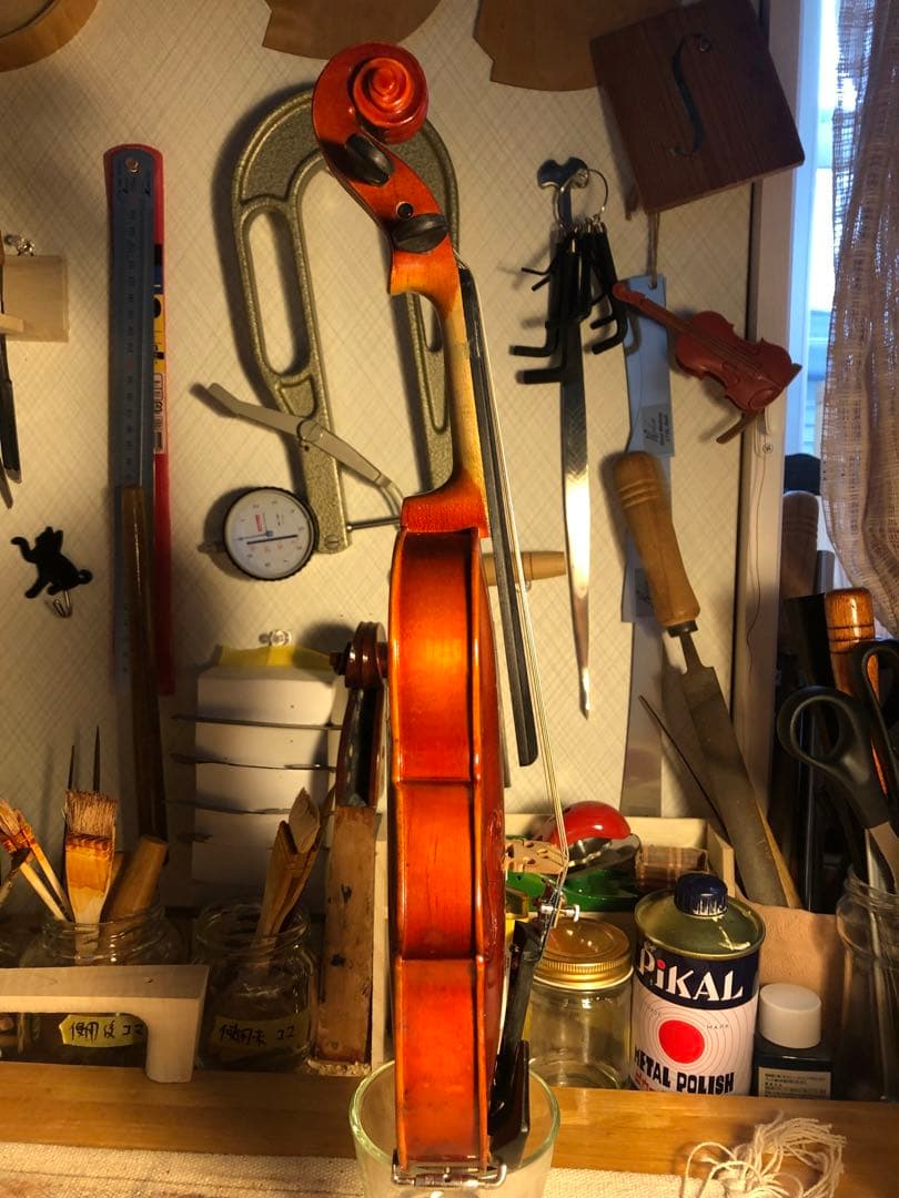 【駒&魂柱調整済】Suzuki分数バイオリンNo220 1/16 1991