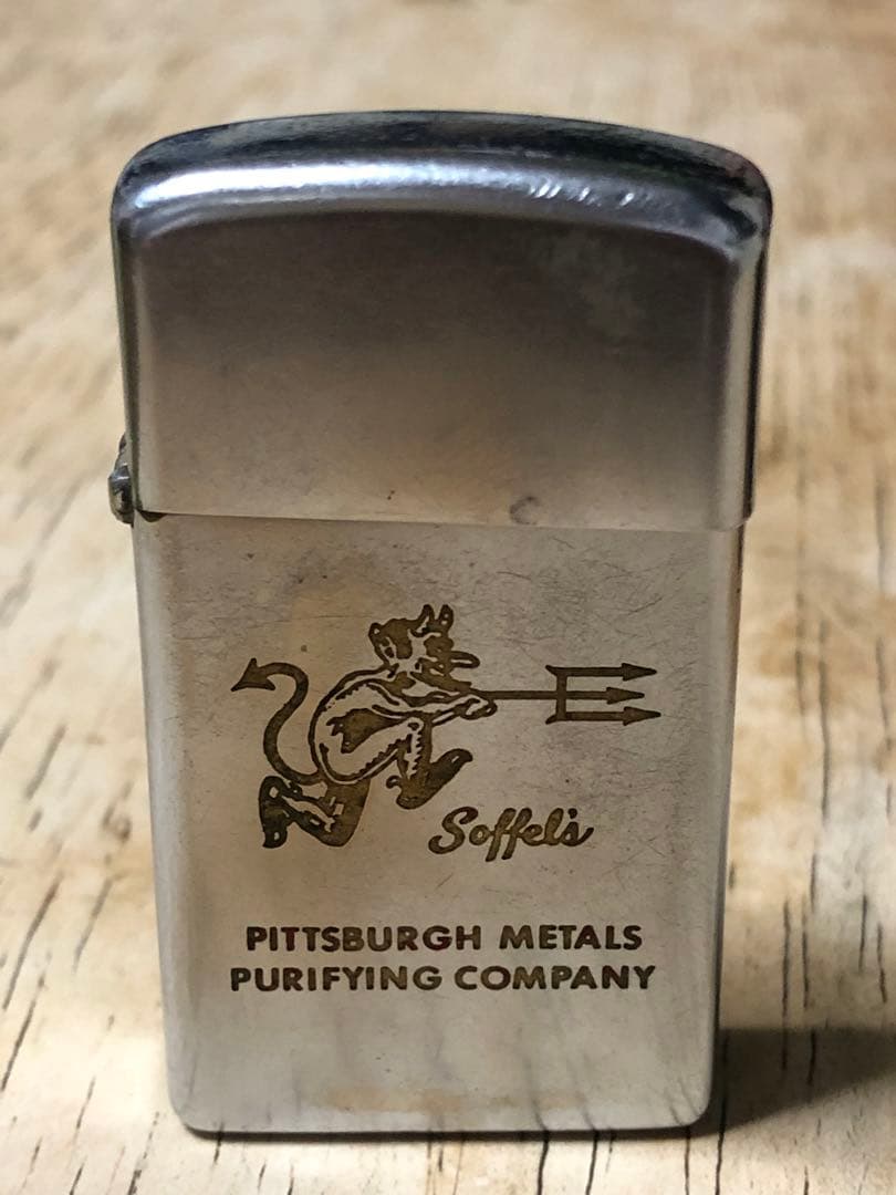 ビンテージ 60s デビル　悪魔　ZIPPO アドバタイジング　ライター　スカル