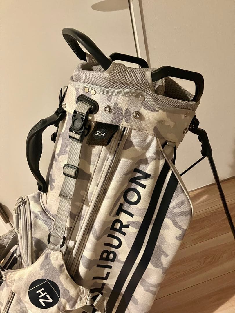 【レア:使用感有】ZERO HALLIBURTON ホワイトカモ　キャディバッグ