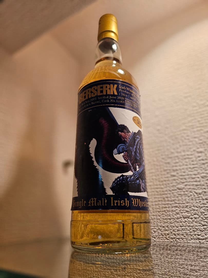 ベルセルク アイリッシュウイスキー 2002 17年 ガッツラベル