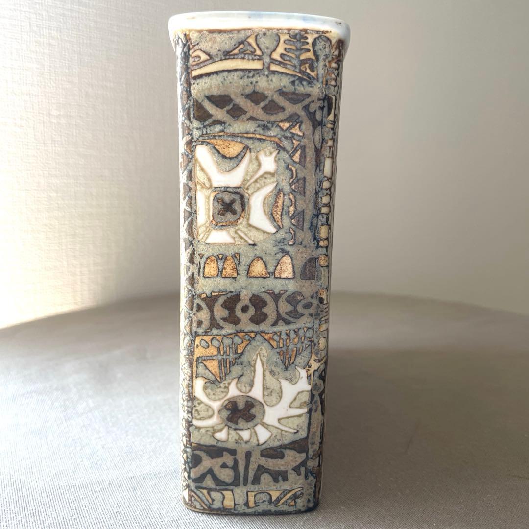 ロイヤルコペンハーゲンBACA フラワーベース 花瓶 鳥柄 北欧インテリア