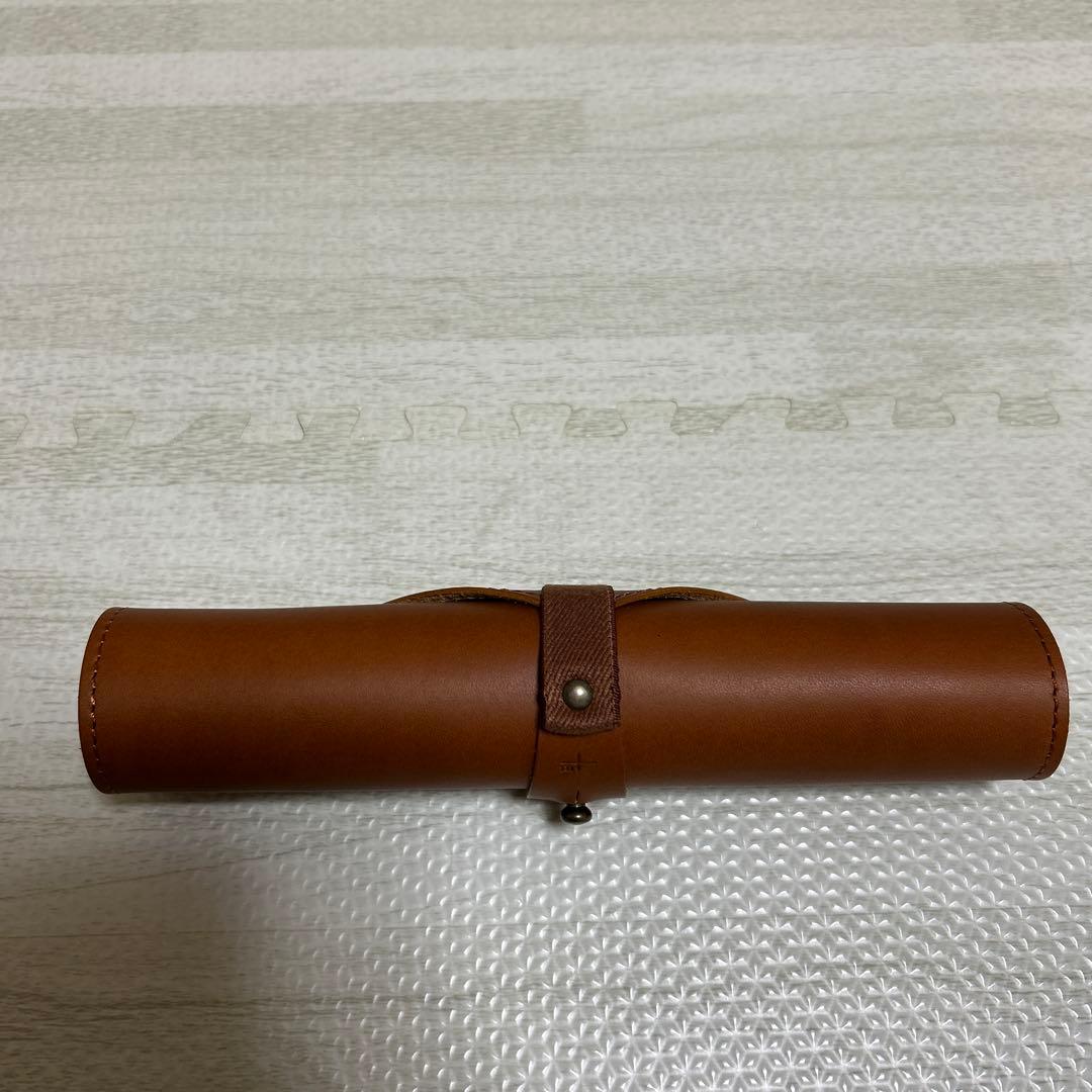 エムピウ　ロトロ　コニャック　イタリア製レザーロールペンケース ブラウン