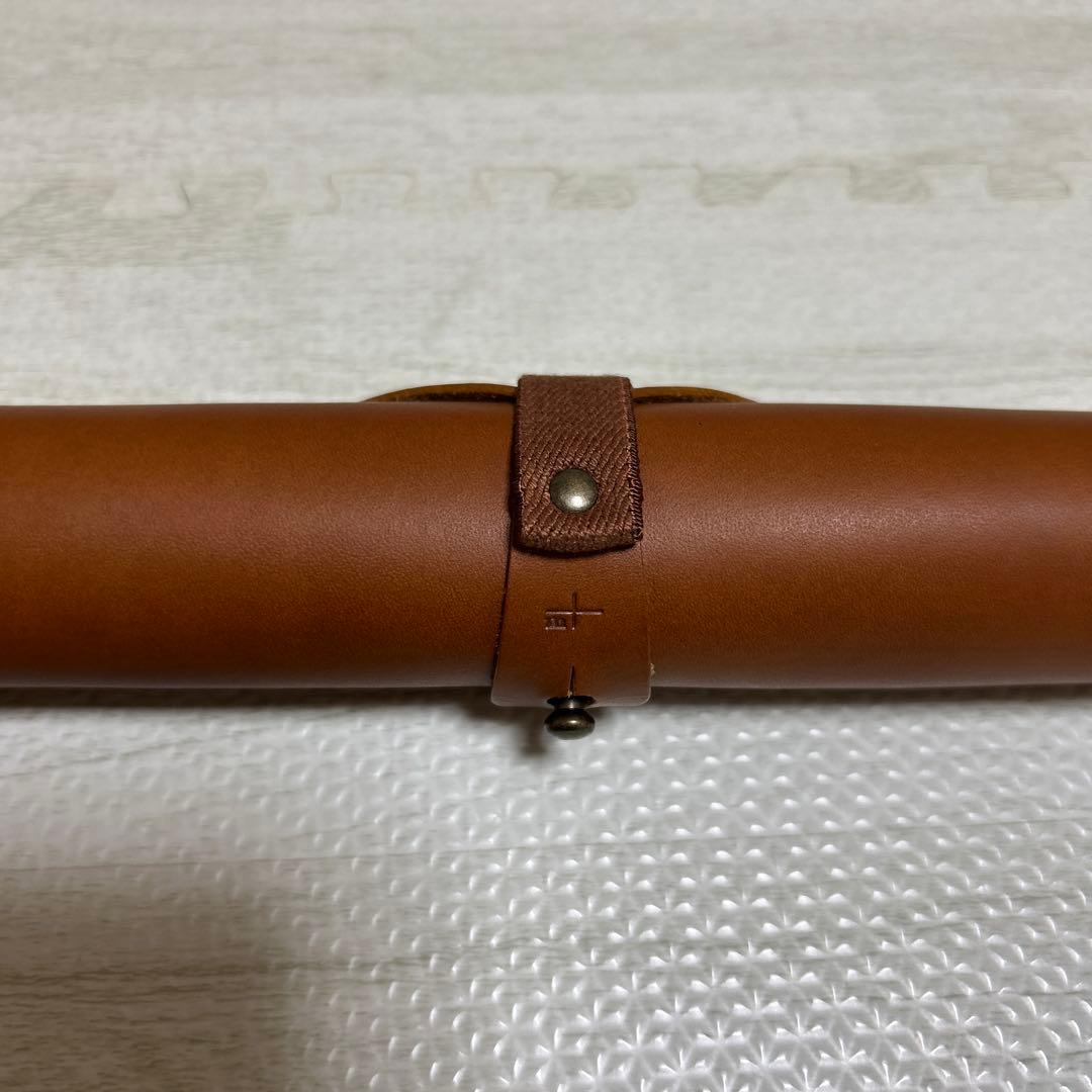 エムピウ　ロトロ　コニャック　イタリア製レザーロールペンケース ブラウン