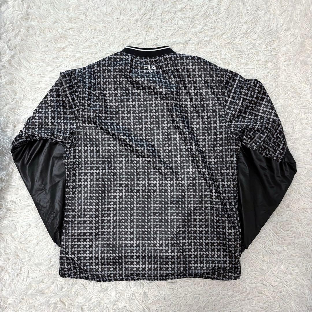 新作 FILA ゴルフ セットアップ 千鳥 チドリ 蓄熱 スニード ブルゾン