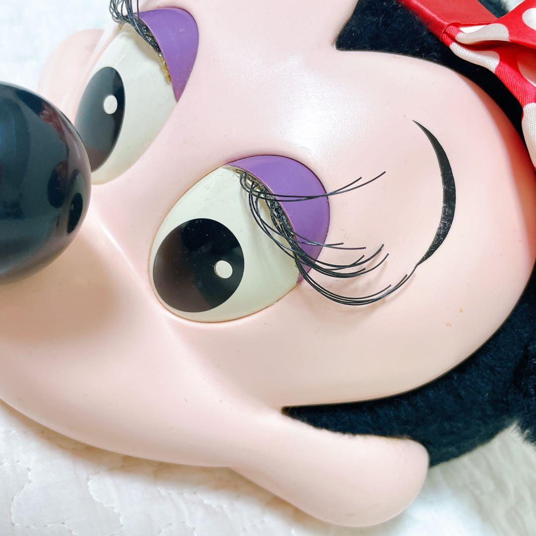 レトロ　USA製　初期立体ミニーちゃんファンキャップ　フェイスキャップ