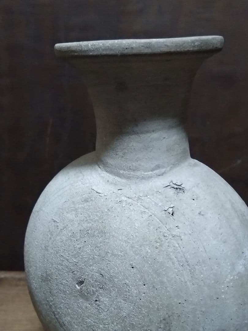 須恵器提瓶　考古　発掘　花入　華道　骨董古道具
