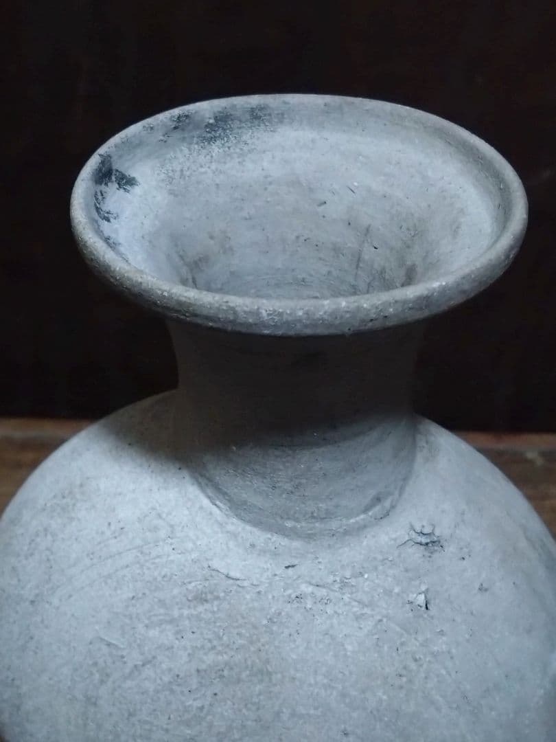 須恵器提瓶　考古　発掘　花入　華道　骨董古道具