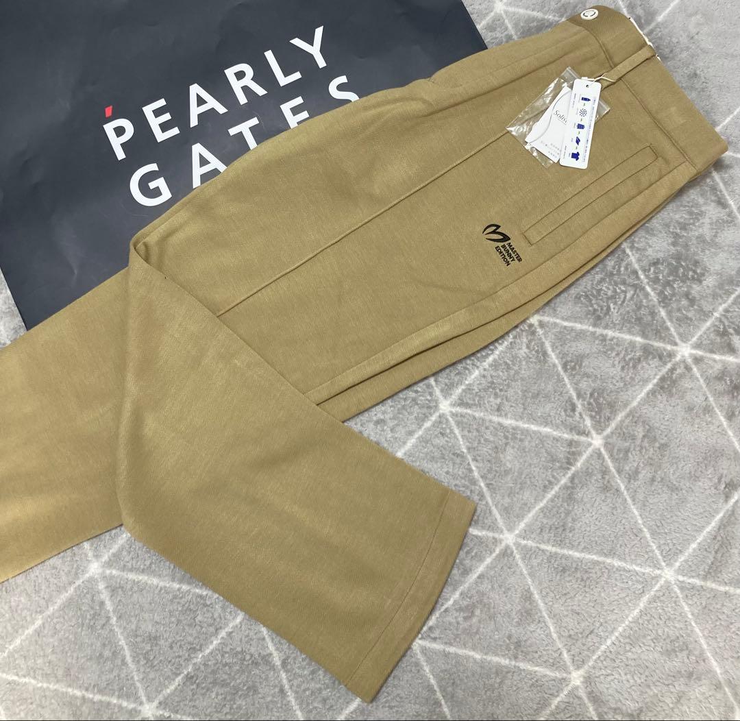 新品 パーリーゲイツ マスターバニー ソリストヒート ツイルパンツ(4)サイズM