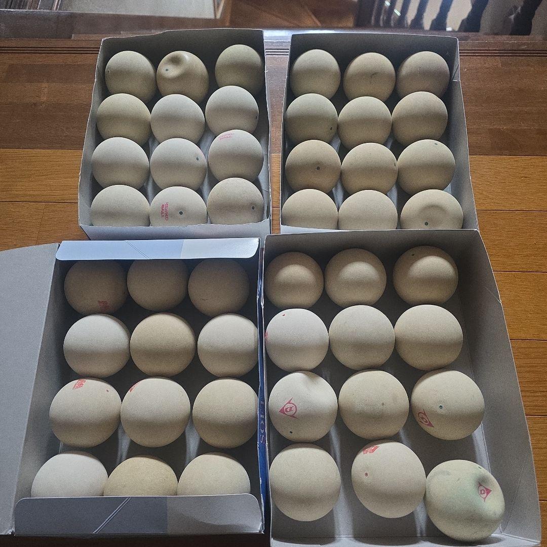 中古ソフトテニスボール 12個入り 4箱セット