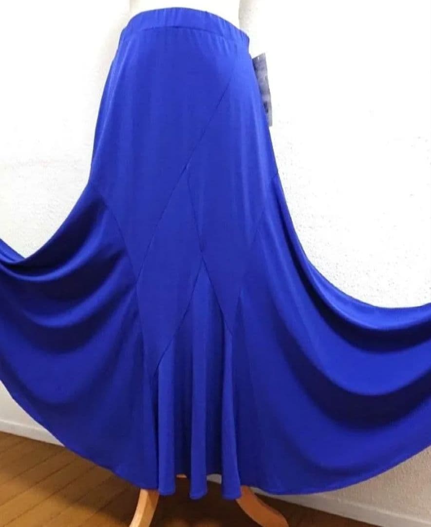 SALE☆チャコット　社交ダンス スカート　L ロイヤルブルー 定価42900円