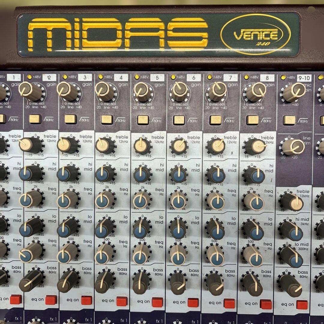 【MIDAS 】Venice 240 ミダス アナログミキサー ハードケース付き