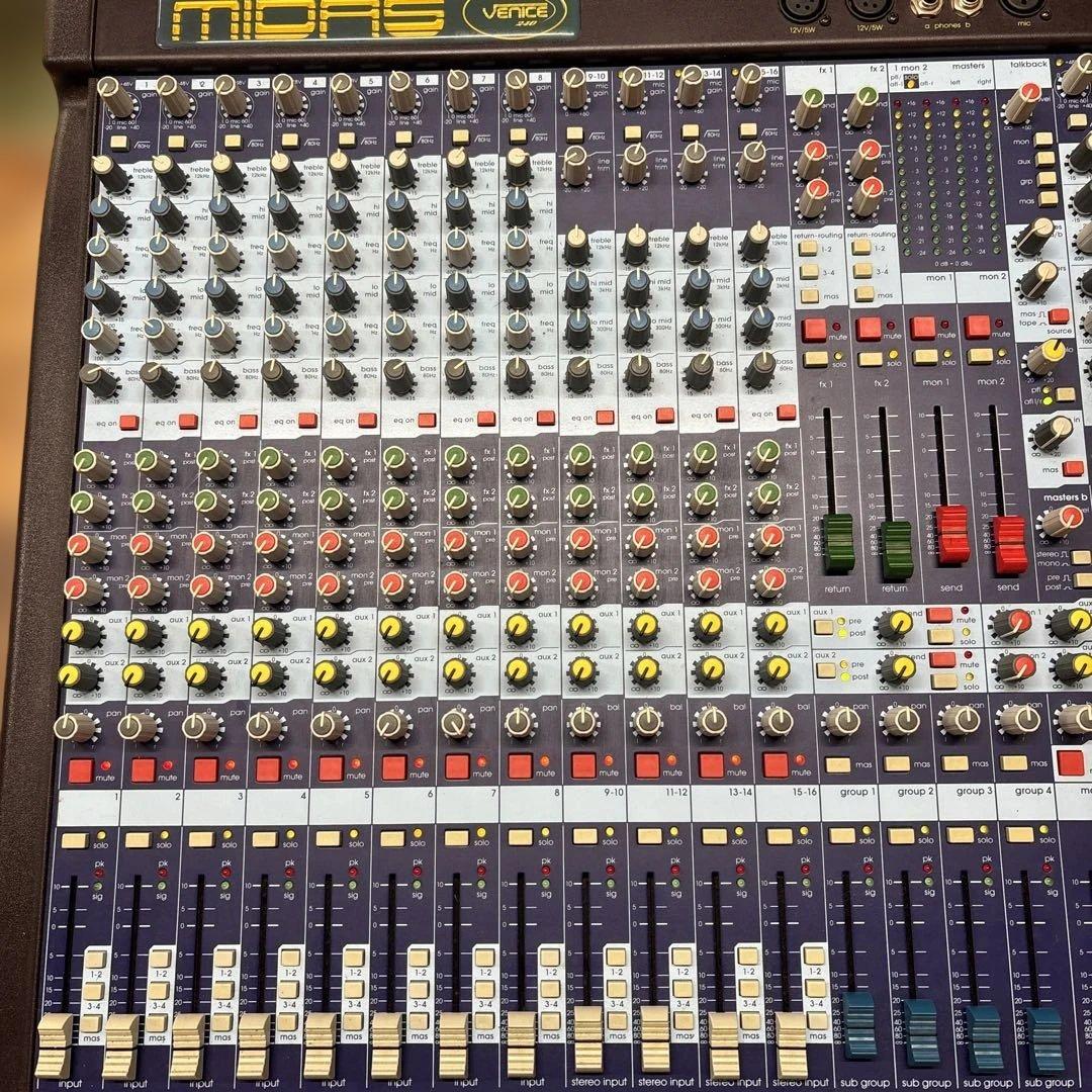 【MIDAS 】Venice 240 ミダス アナログミキサー ハードケース付き