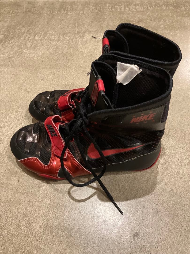 NIKE ハイパーKO ボクシングシューズ ブラック/レッド 27㎝