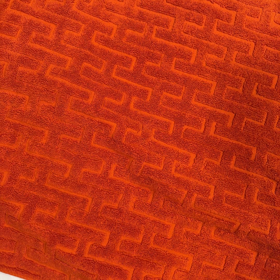 【新品タグ付き】HERMES オレンジ バスタオル 大判55×98