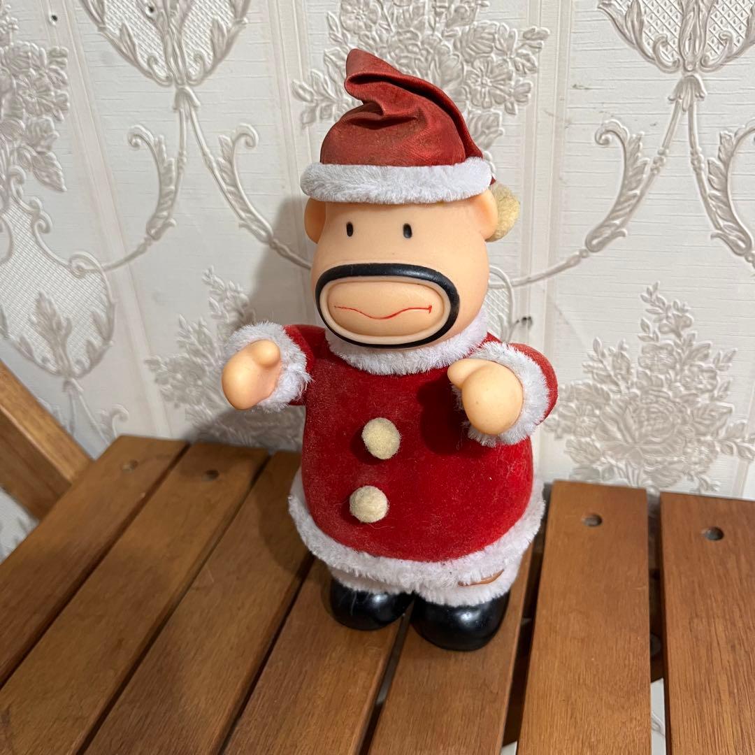 【アンティーク】Meiji CMらんど カールおじさん サンタコス ソフビ人形