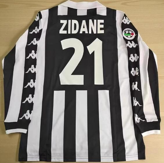 1999/00 ユベントス ホーム 21番 ジダン 長袖 ユニフォーム
