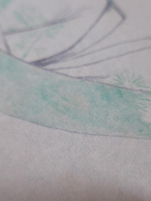 大正ロマンの画家、山根幸雄の肉筆の画稿です。中原淳一と同時代です