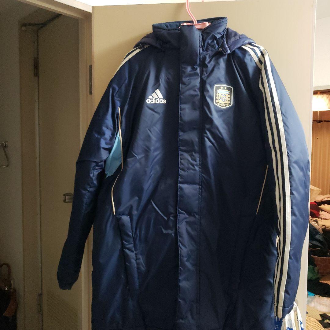adidas アルゼンチン代表 ベンチコート ネイビー(179)