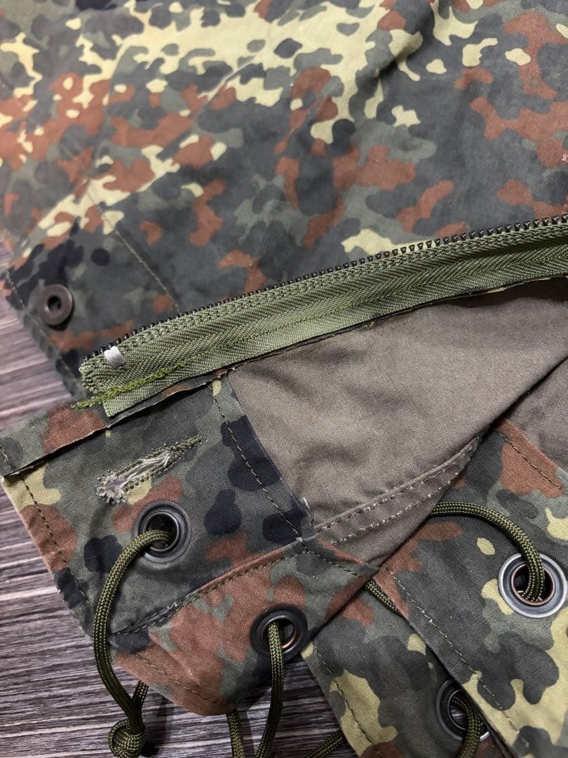 【値下】ドイツ軍 パップテント 軍幕 前面ジッパー加工済／蚊帳・ロープおまけ