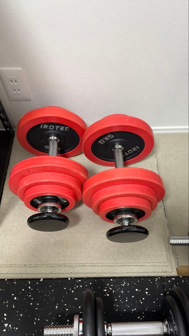 IROTEC（アイロテック） ダンベル 40KGセット（片手20kg×2個）