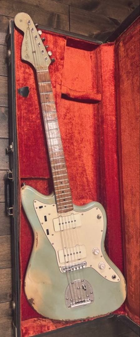 JAZZMASTERタイプ　レリック　マッチングヘッド　リバースヘッド