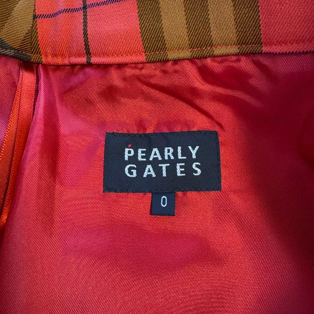 新品未使用品✨パーリーゲイツ S 0 ピンクベース ロゴ刺繍 ゴルフ スカート