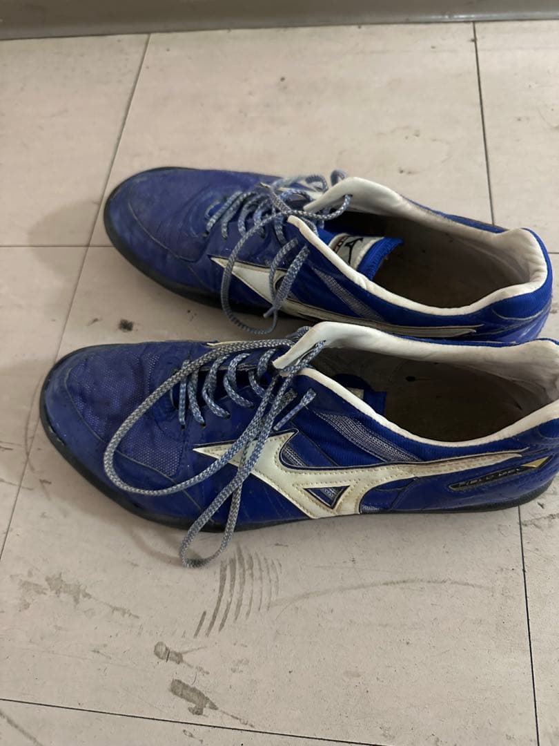 ミズノスローイングシューズ青 29cm