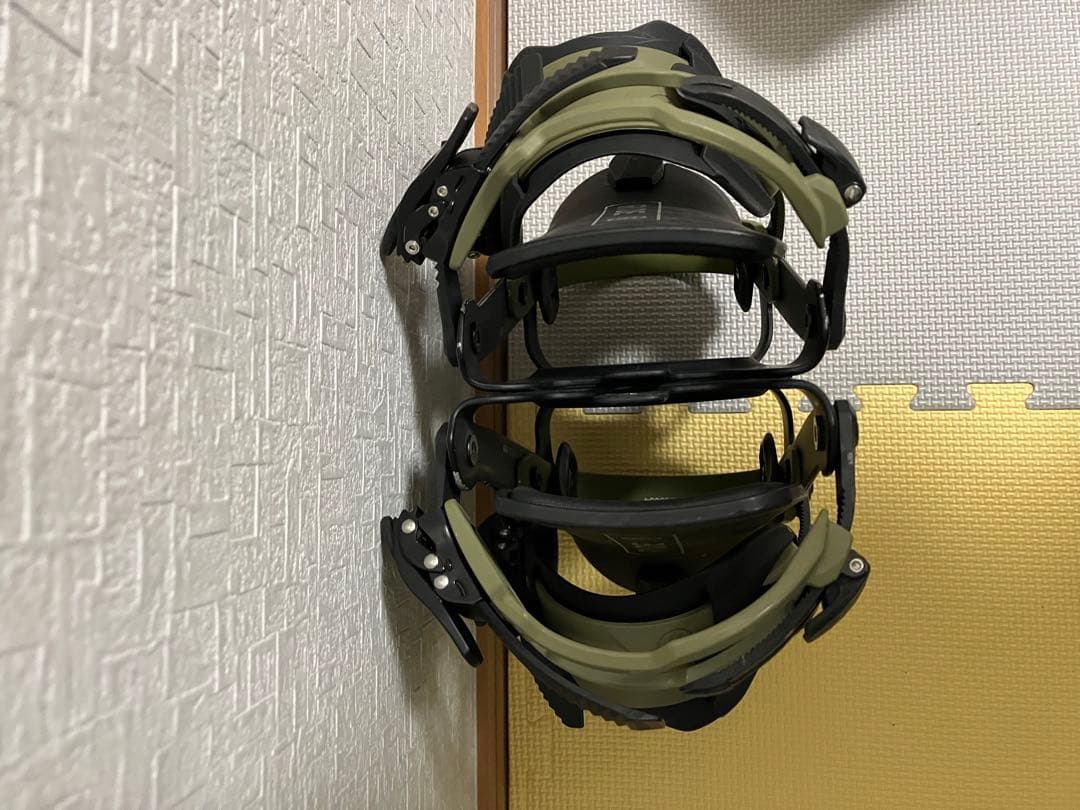 RIDE スノーボード A-6 ビンディング ブラック/オリーブ