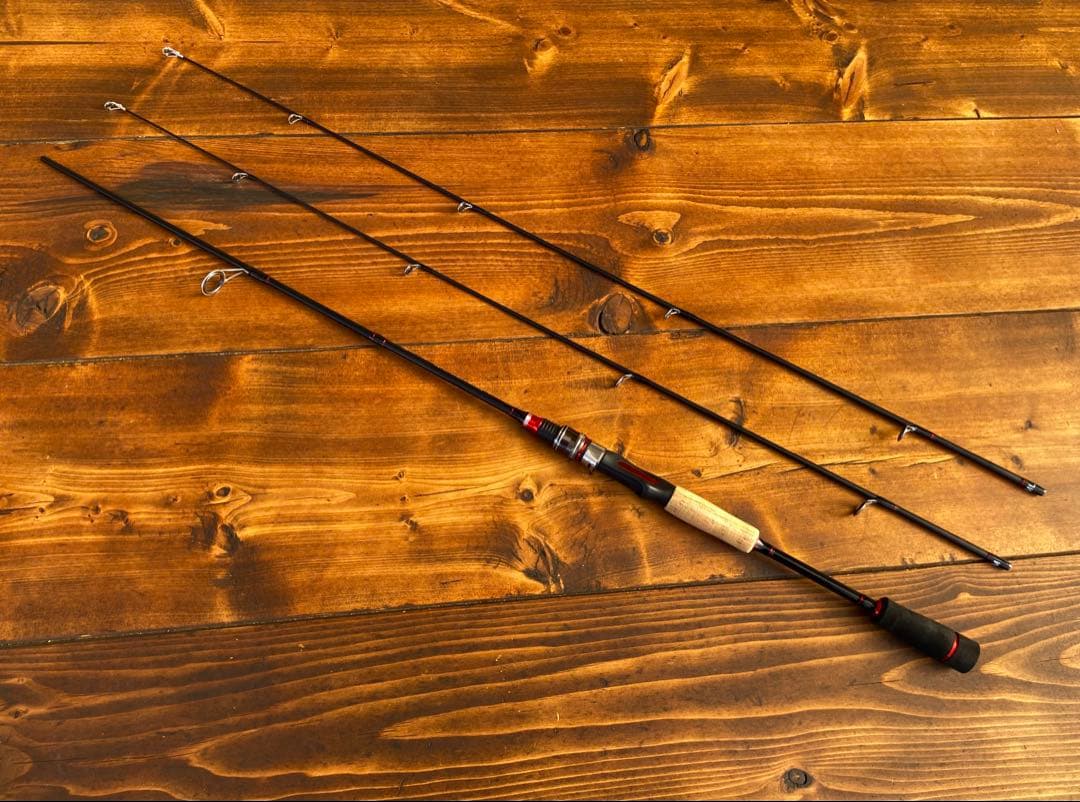 2ピーススピニングロッド 超軽量　カーボンロッド　バスロッド　バス釣り　2way