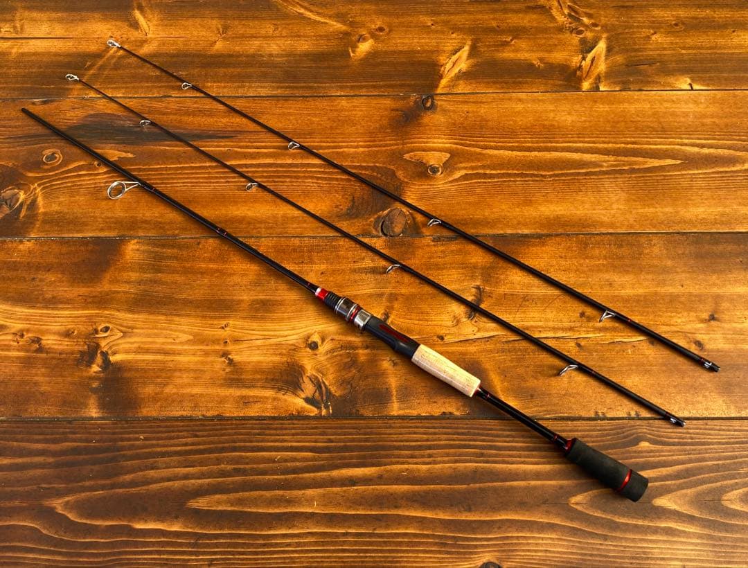 2ピーススピニングロッド 超軽量　カーボンロッド　バスロッド　バス釣り　2way