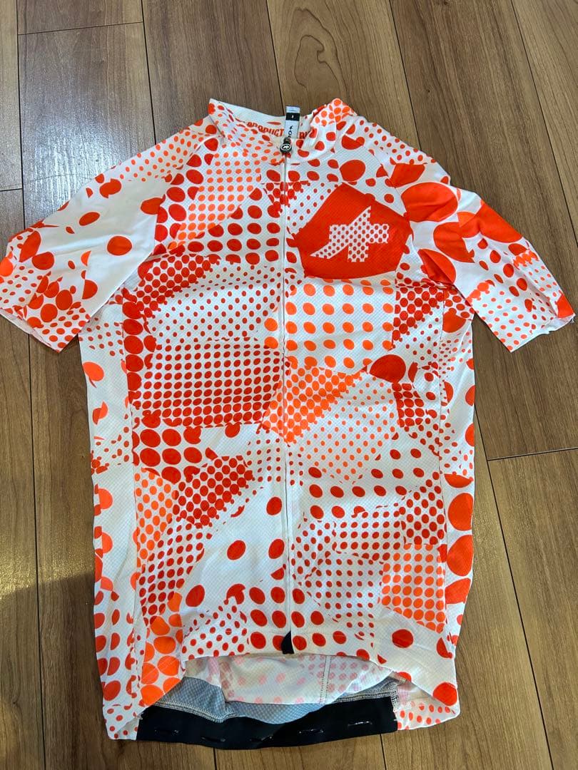 アソスassosErlkoenig SS Jersey半袖サイクルジャージ白赤S