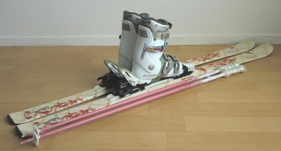 ■■送料無料■HEAD■女性用スキーフルセット■板149靴24.5■メンテ付■■