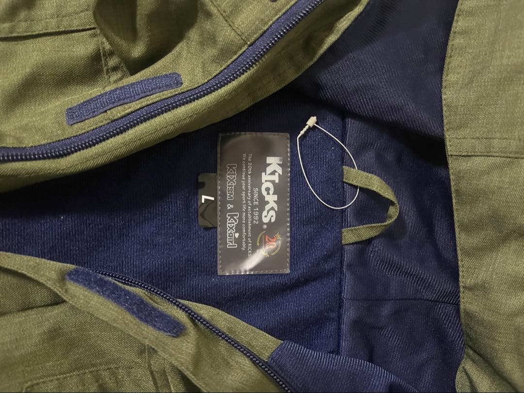 KICKS フルボディスーツ Lサイズ オリーブグリーン カーキ