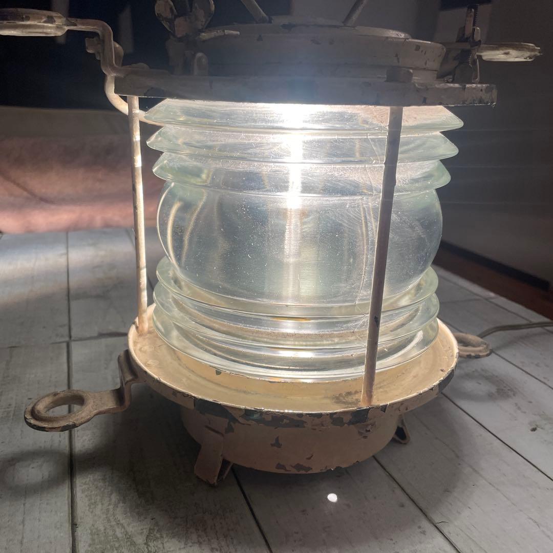 船尾燈　船用照明　マリンランプ　昭和レトロ アンティーク照明　海外使用　大きめ
