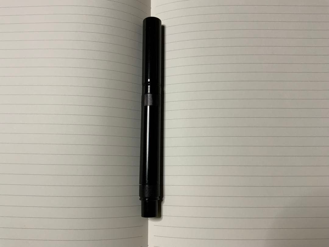 ぽりごん　酒井栄助作　オノト型インク止め万年筆　14K 新しいシール