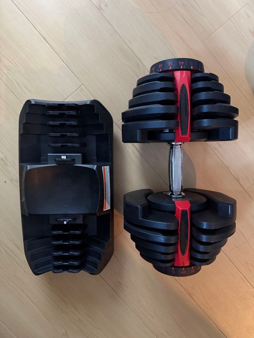 【2個セット商品2個目】可変式ダンベル MAX40キロ