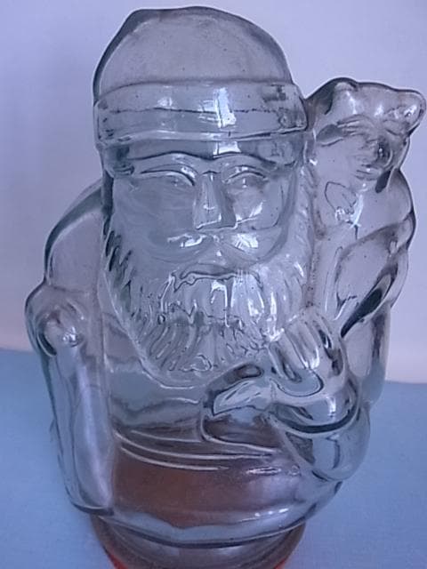 珍品　和ガラス　ガラス瓶　飴瓶　菓子瓶　地球瓶　昭和レトロ　駄菓子屋　気泡　戦前