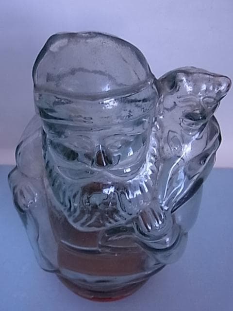 珍品　和ガラス　ガラス瓶　飴瓶　菓子瓶　地球瓶　昭和レトロ　駄菓子屋　気泡　戦前