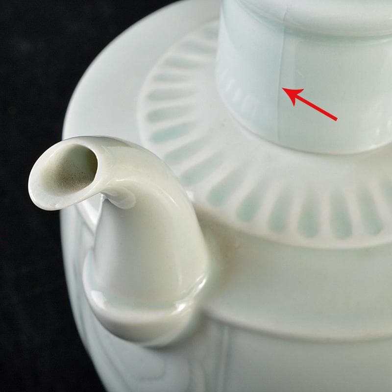 中国　影青　神獣摘　執壷　水注　輪花鉢　2点まとめて　時代箱付　M　R6422B