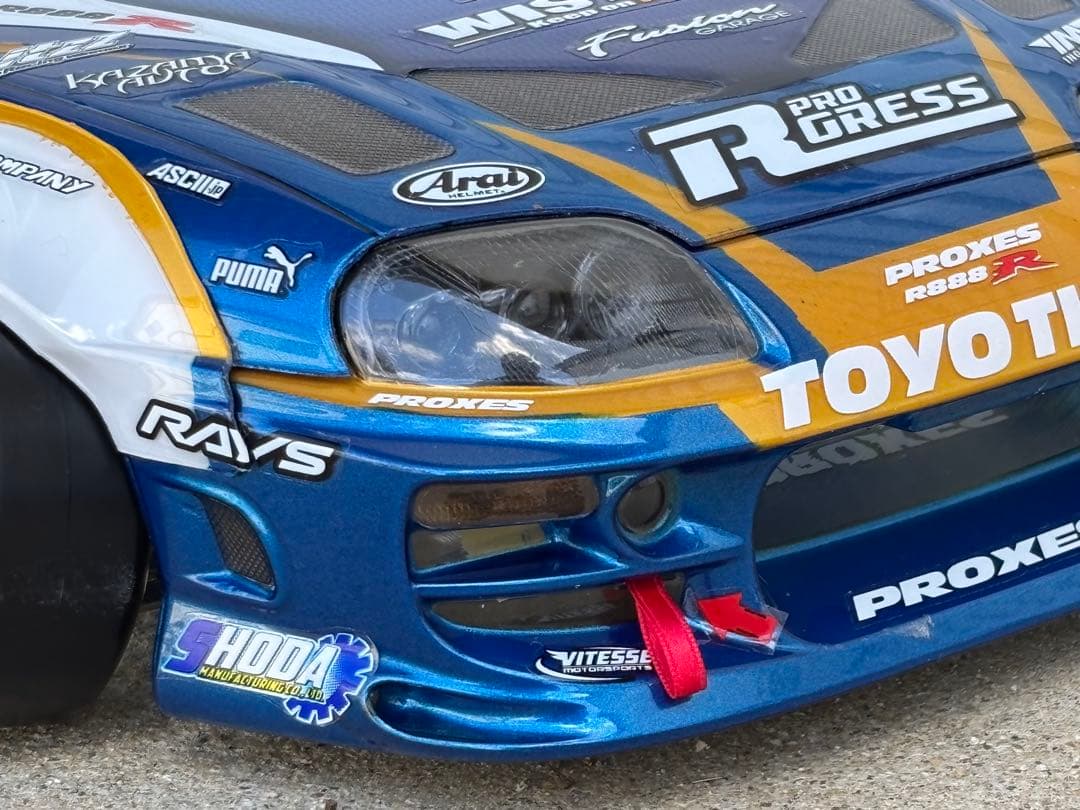 アディクション 80スープラ TOYO仕様 ラジドリボディ 塗装済未走行