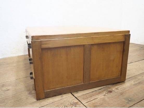 1141 ヴィンテージ　ロータイプの片袖机　文机　展示台　テーブル　レトロ　抽斗