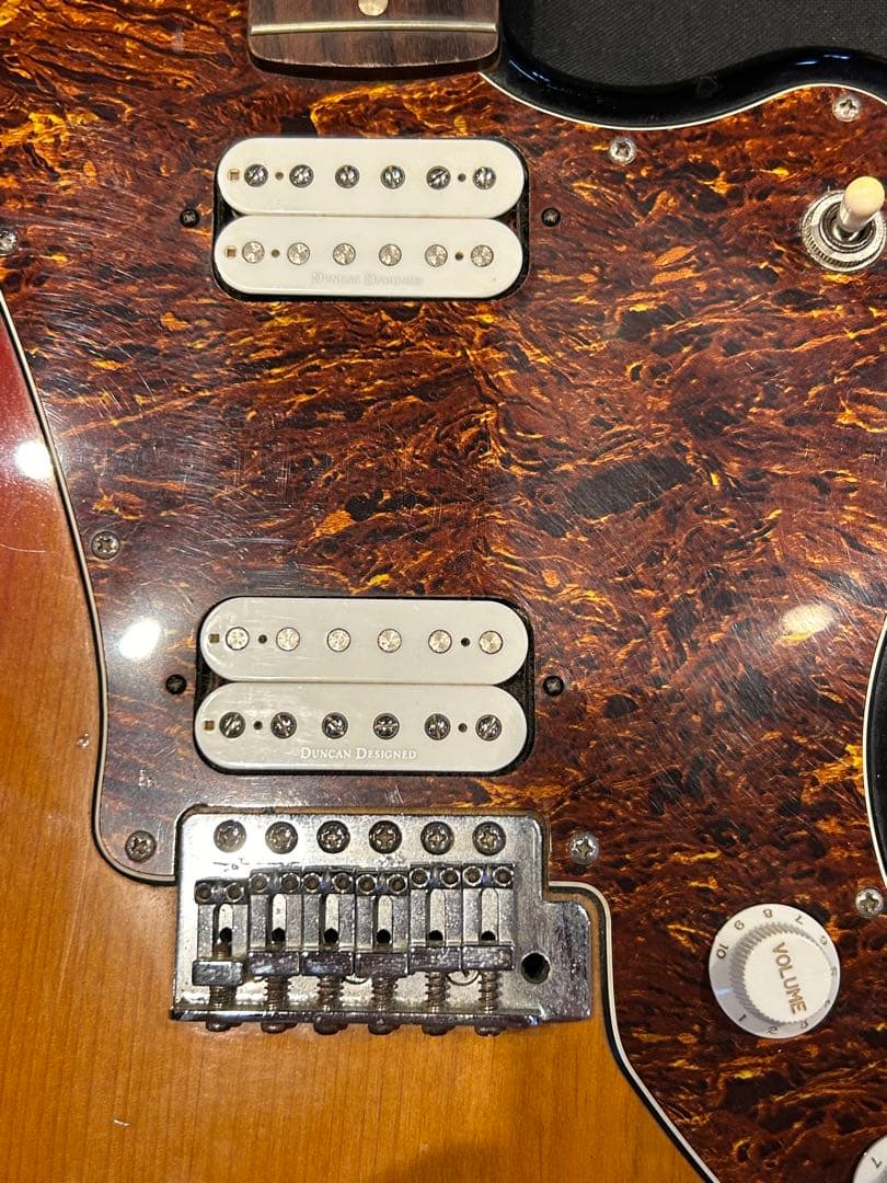 エレキギター サンバースト ギターケース付き