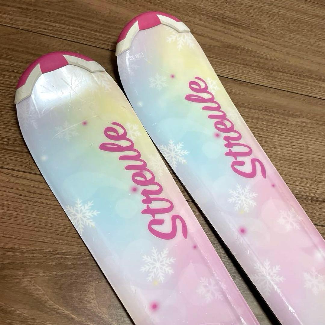 ジュニア スキー 120 ビンディング付き ポール 95cm STREULE