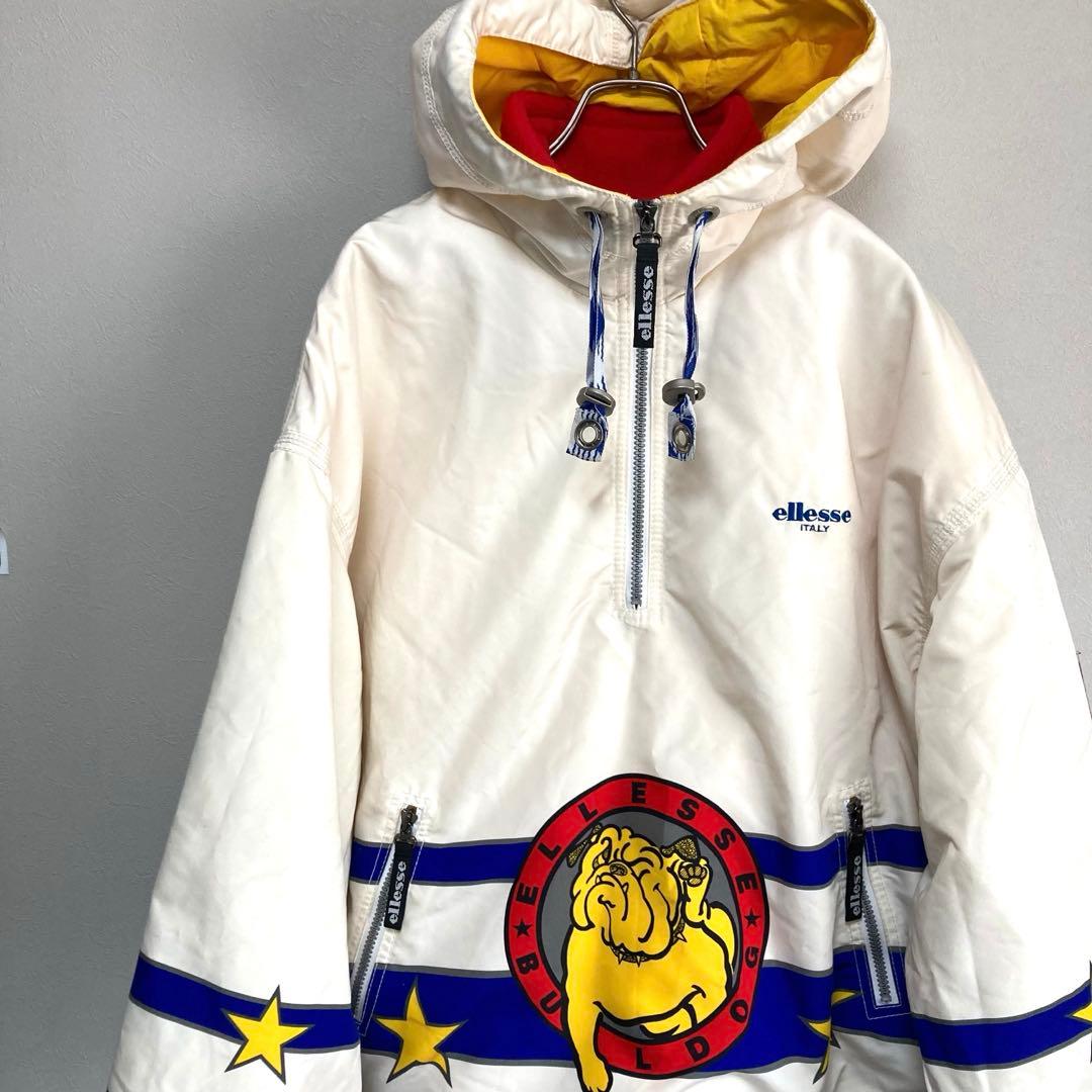 ellesse エレッセ スキー スノボー ウェアー ブルドック柄 L 160