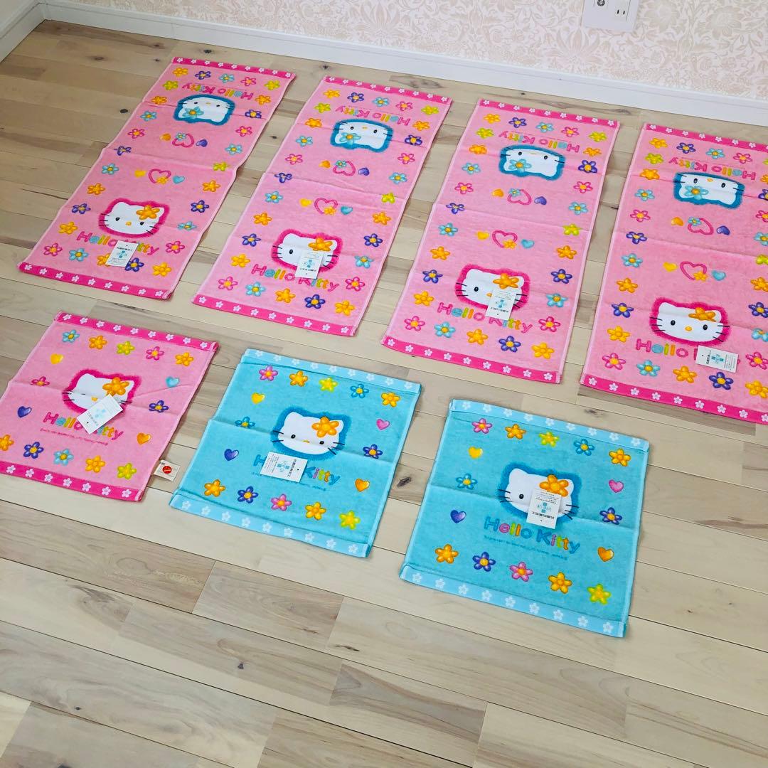 【サンリオ】平成　お花キティ　レアなハローキティ　タオル　まとめ売り