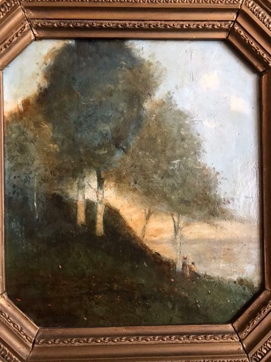 ポール=デジレ・トゥルイユベール油彩板画19世紀