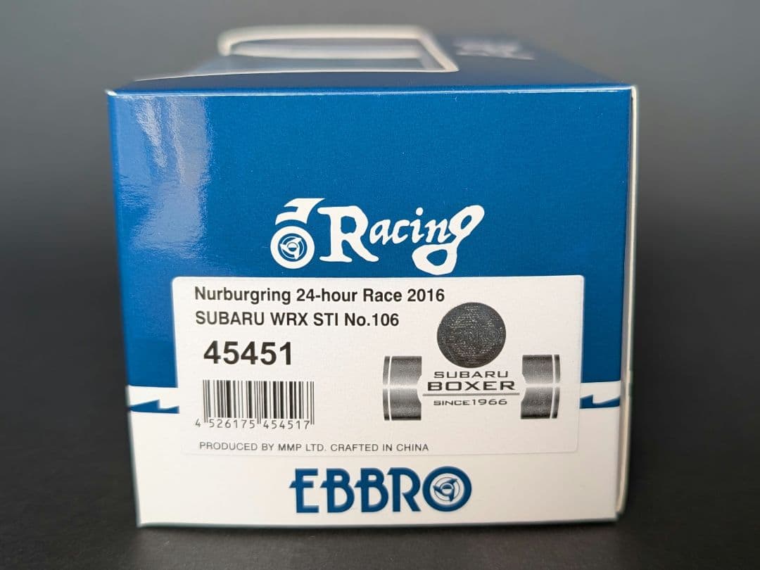 ミニカー EBBRO 1/43 SUBARU WRX STI No.106 2016