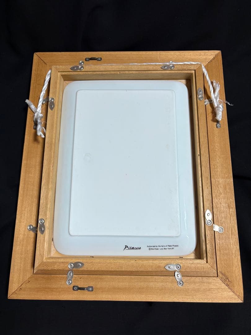 パブロ・ピカソ Pablo Picasso 陶板画 額装 抽象画 34×41.5